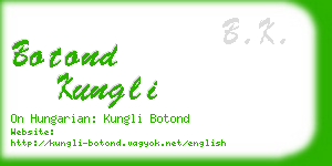 botond kungli business card